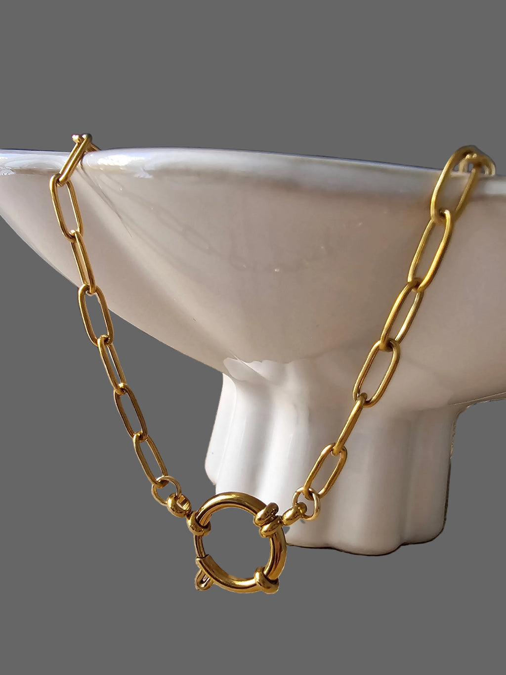 Ava Paperclip Chain Necklace