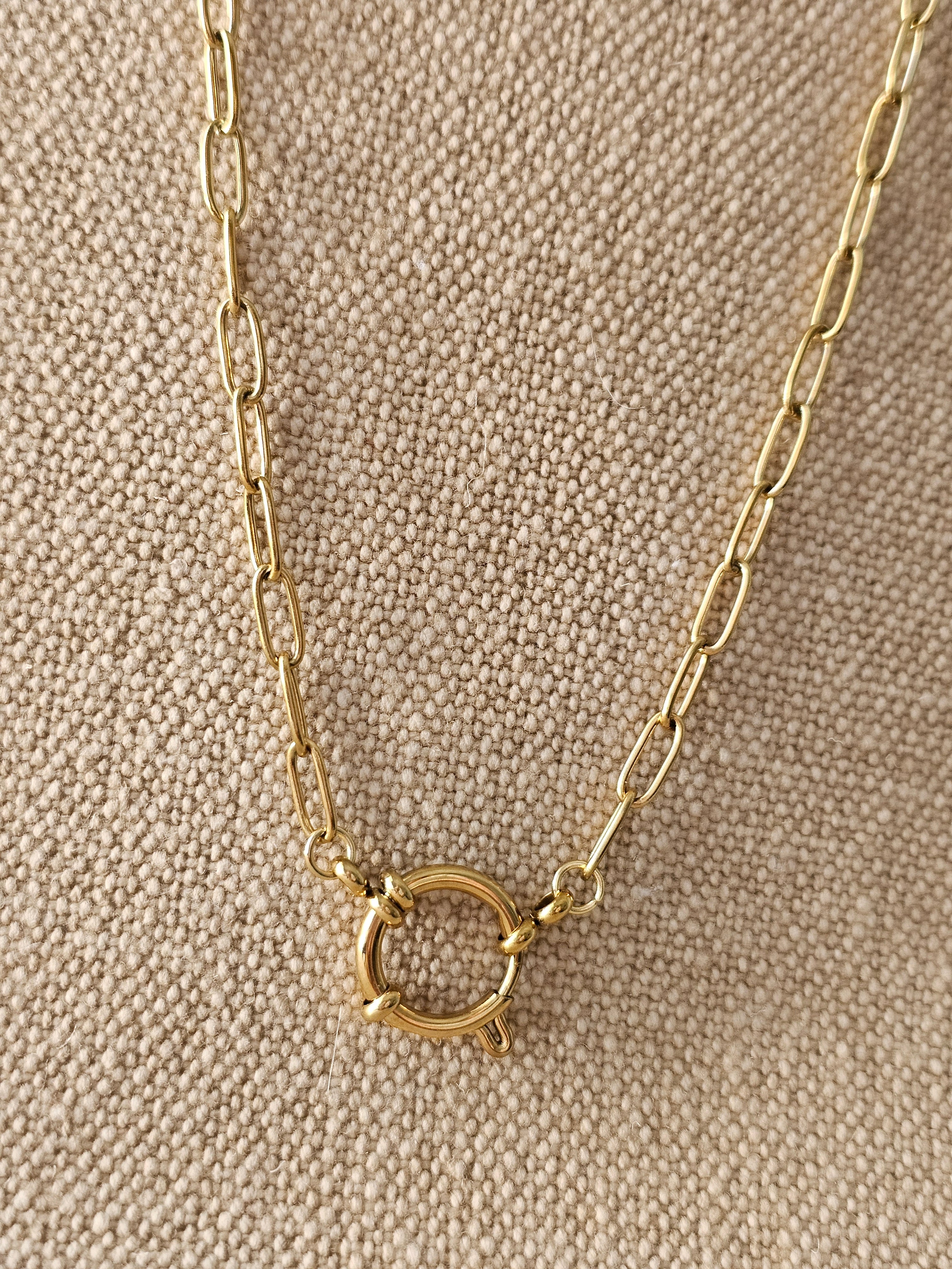 Ava Paperclip Chain Necklace