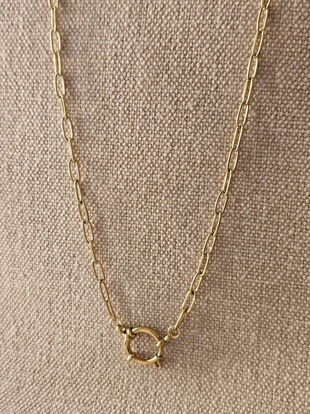 Ava Paperclip Chain Necklace