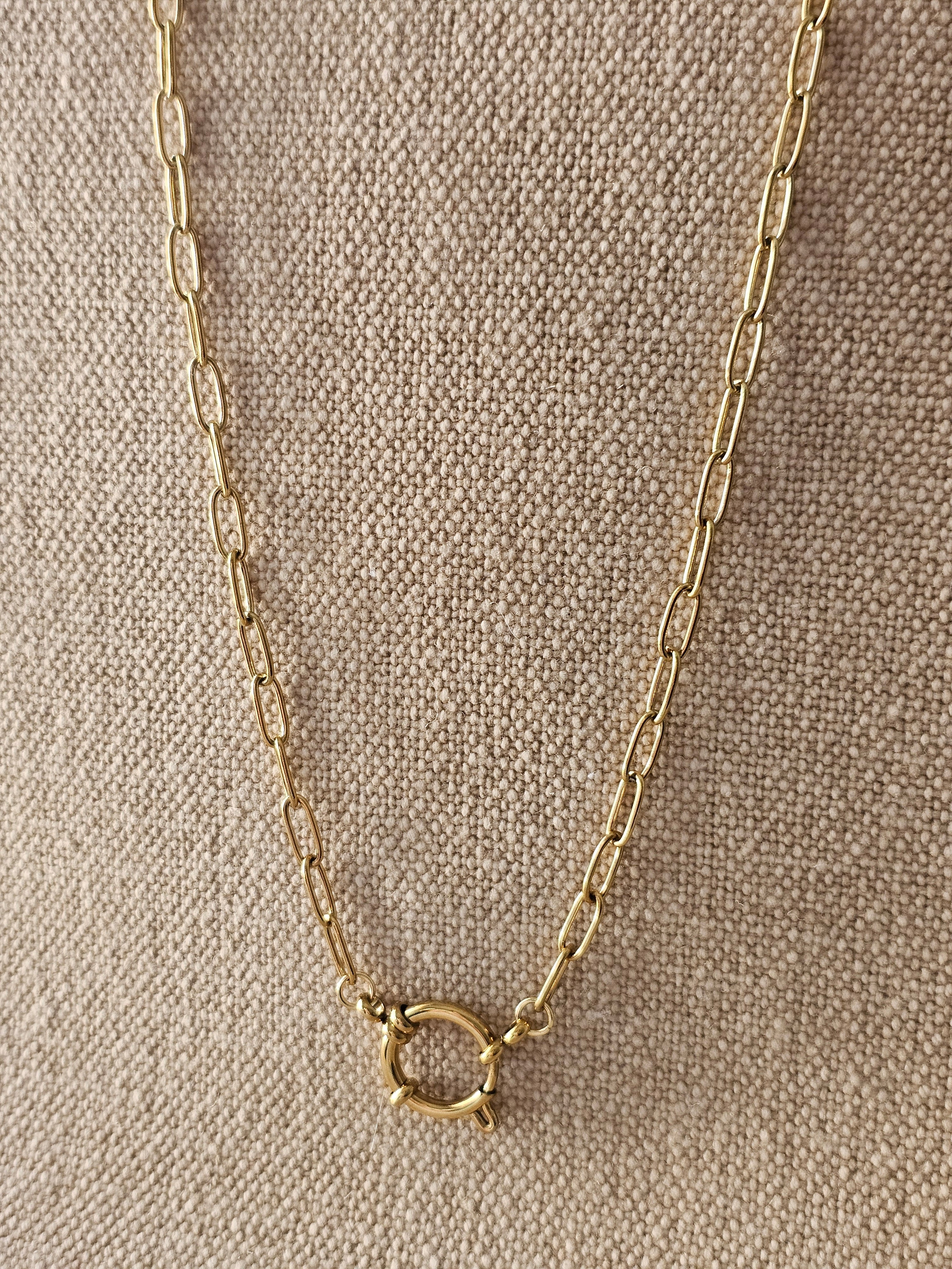 Ava Paperclip Chain Necklace