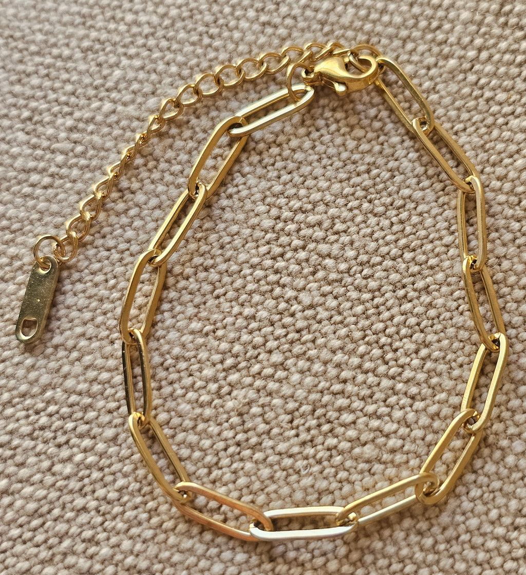 Ava Paperclip Bracelet