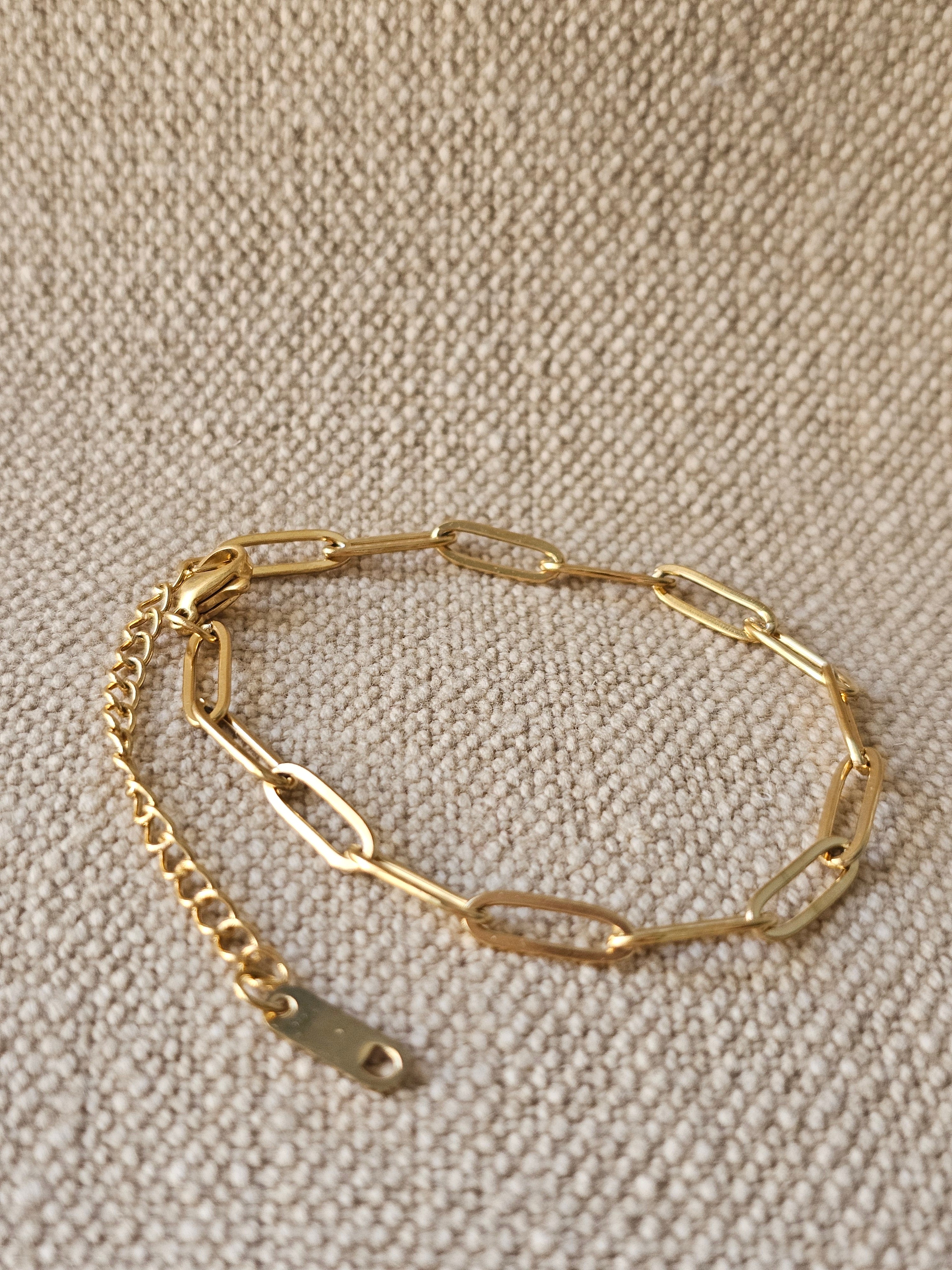 Ava Paperclip Bracelet