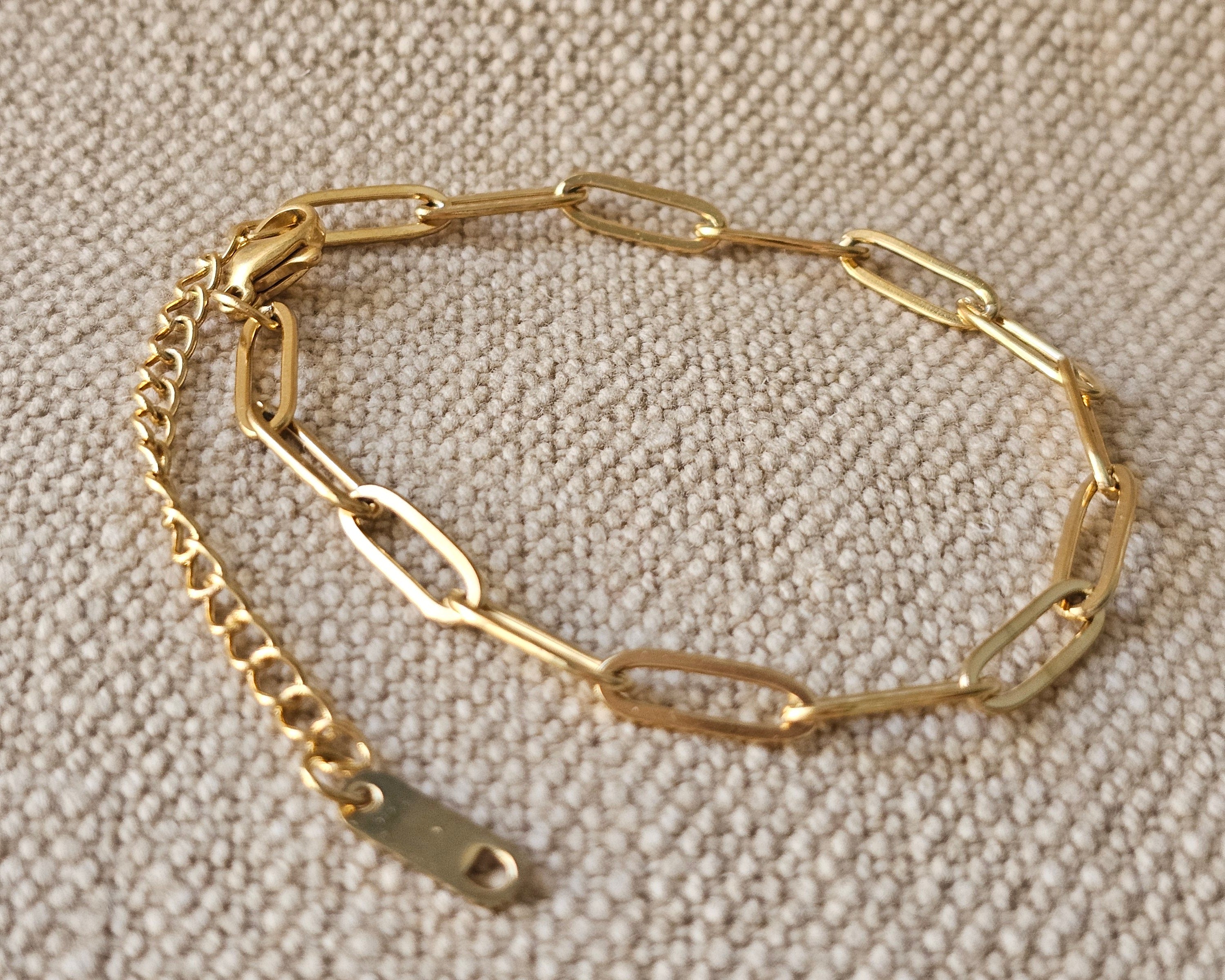 Ava Paperclip Bracelet