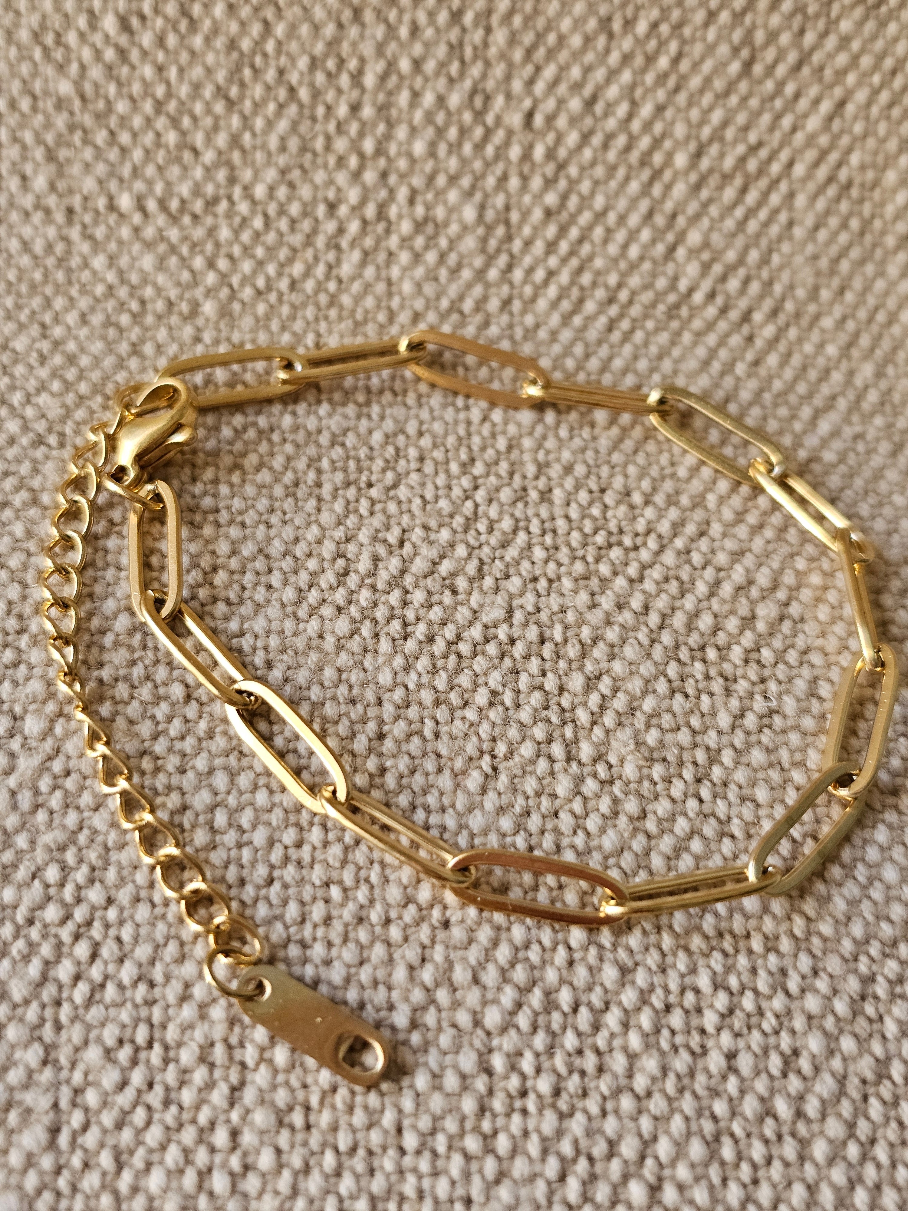 Ava Paperclip Bracelet