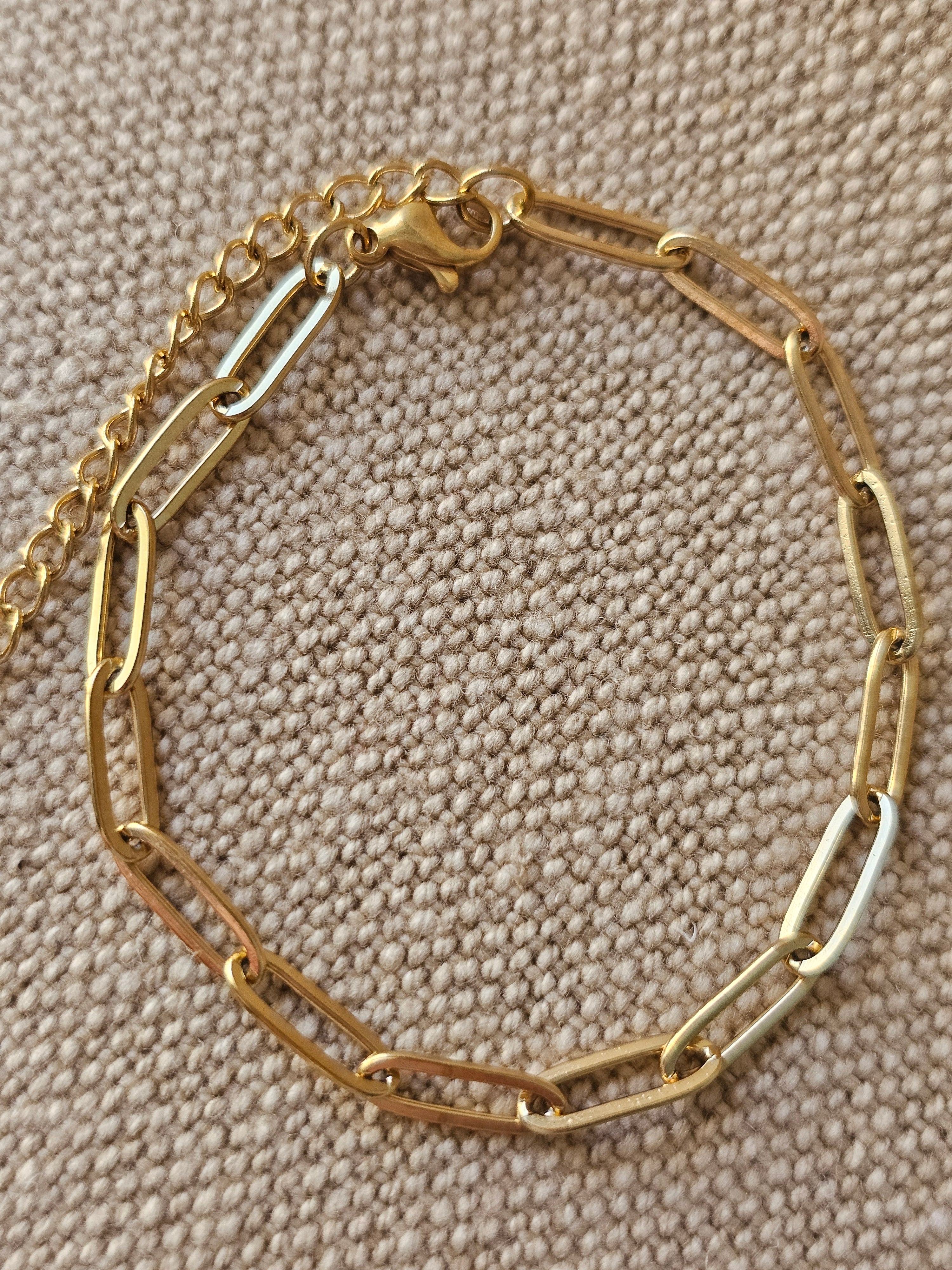 Ava Paperclip Bracelet