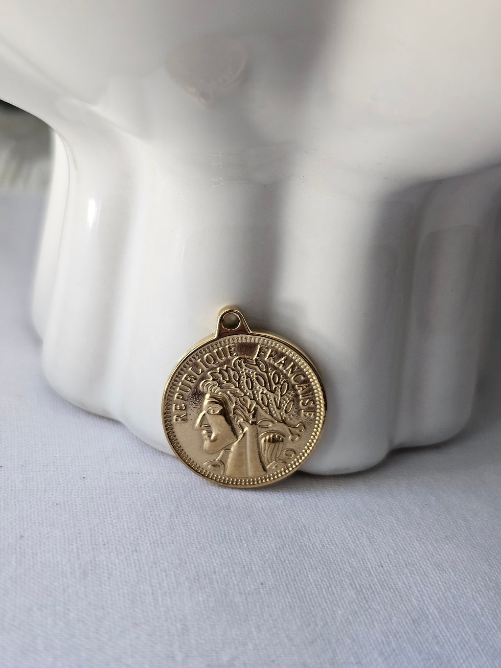 Nora Coin Gold Pendant