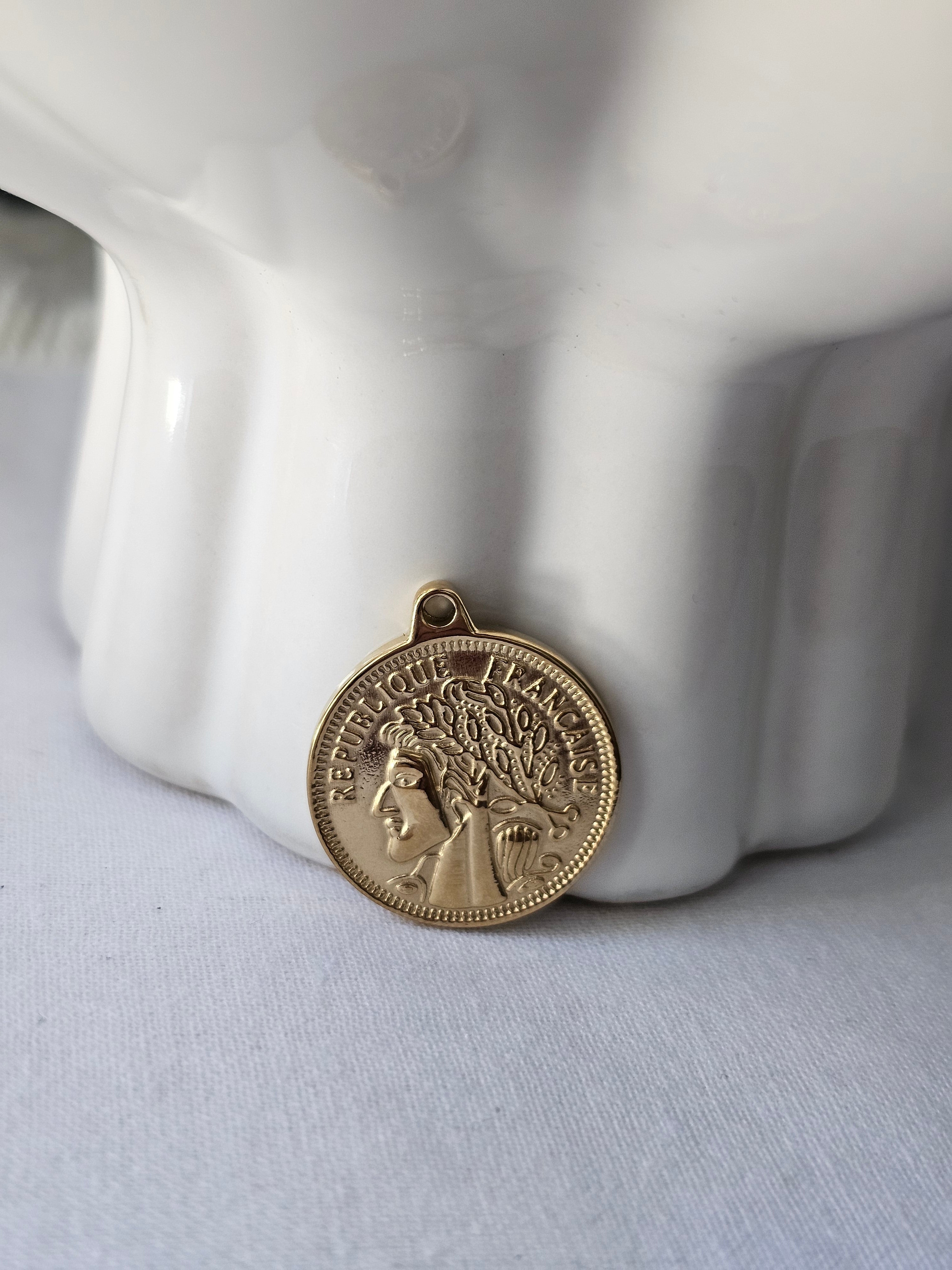 Nora Coin Gold Pendant