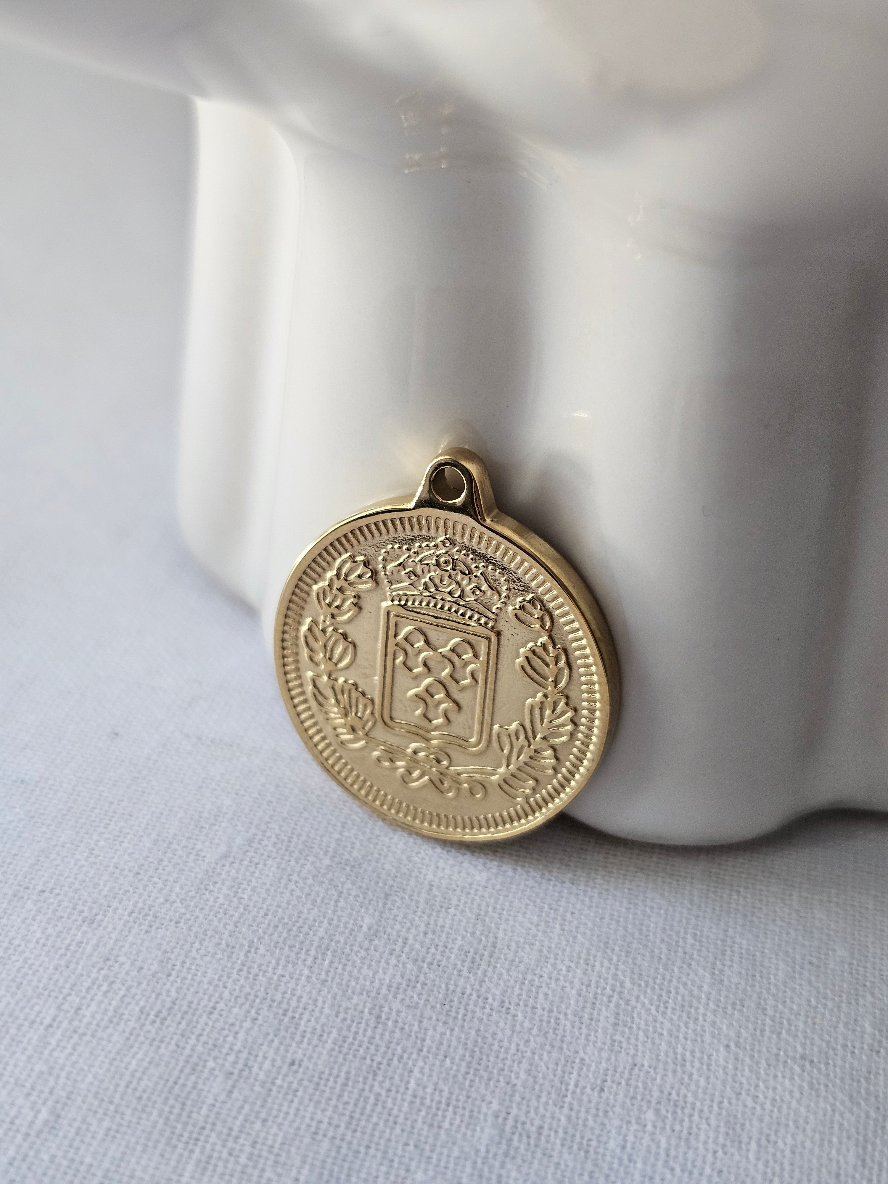 Nora Coin Gold Pendant