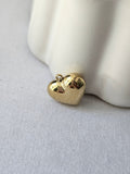 Bella Puff Heart Gold Pendant