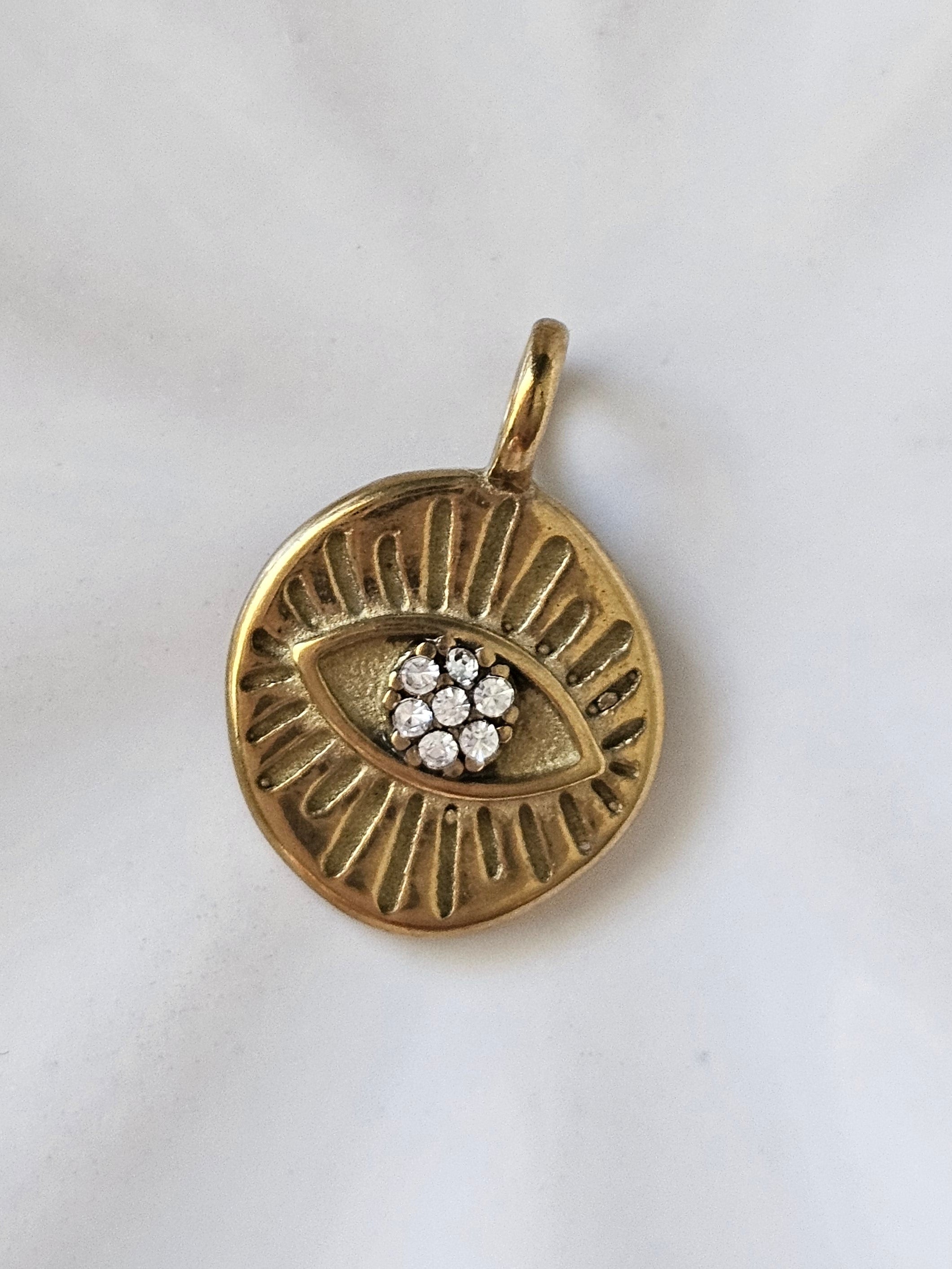 Isla Eye Gold Pendant
