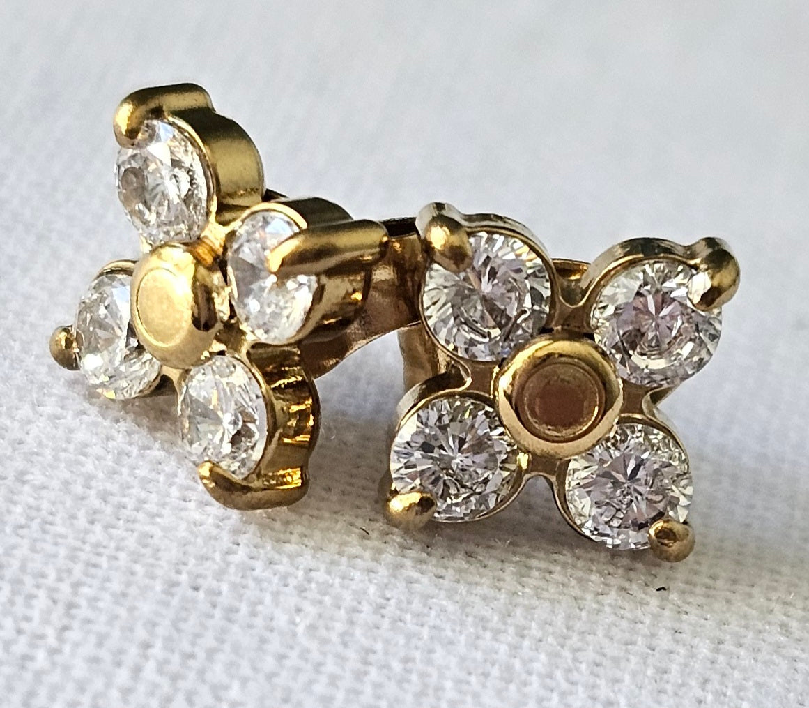 Daisy Crystal Stud Earrings