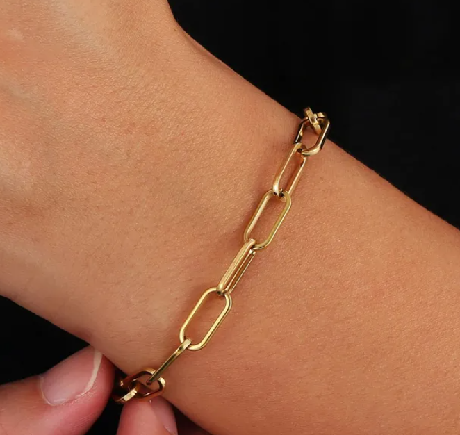 Ava Paperclip Bracelet