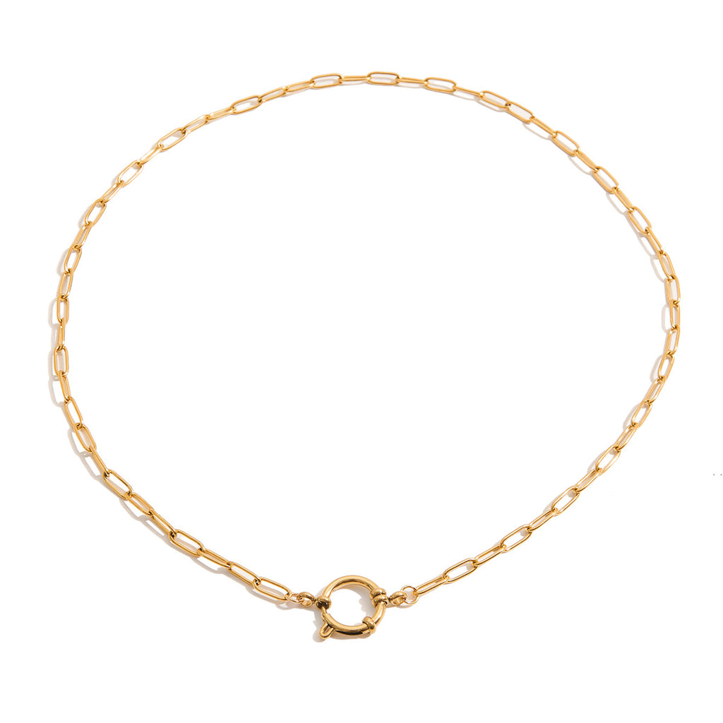 Ava Paperclip Chain Necklace