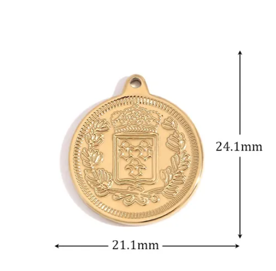 Nora Coin Gold Pendant