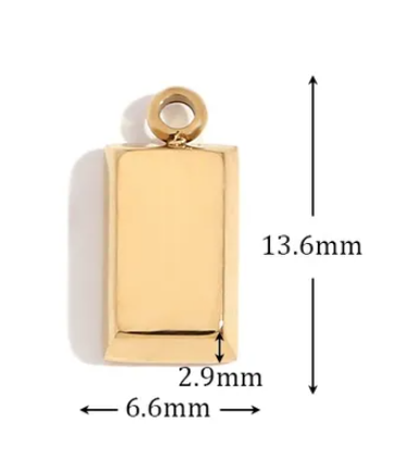 Zara Bar Gold Pendant